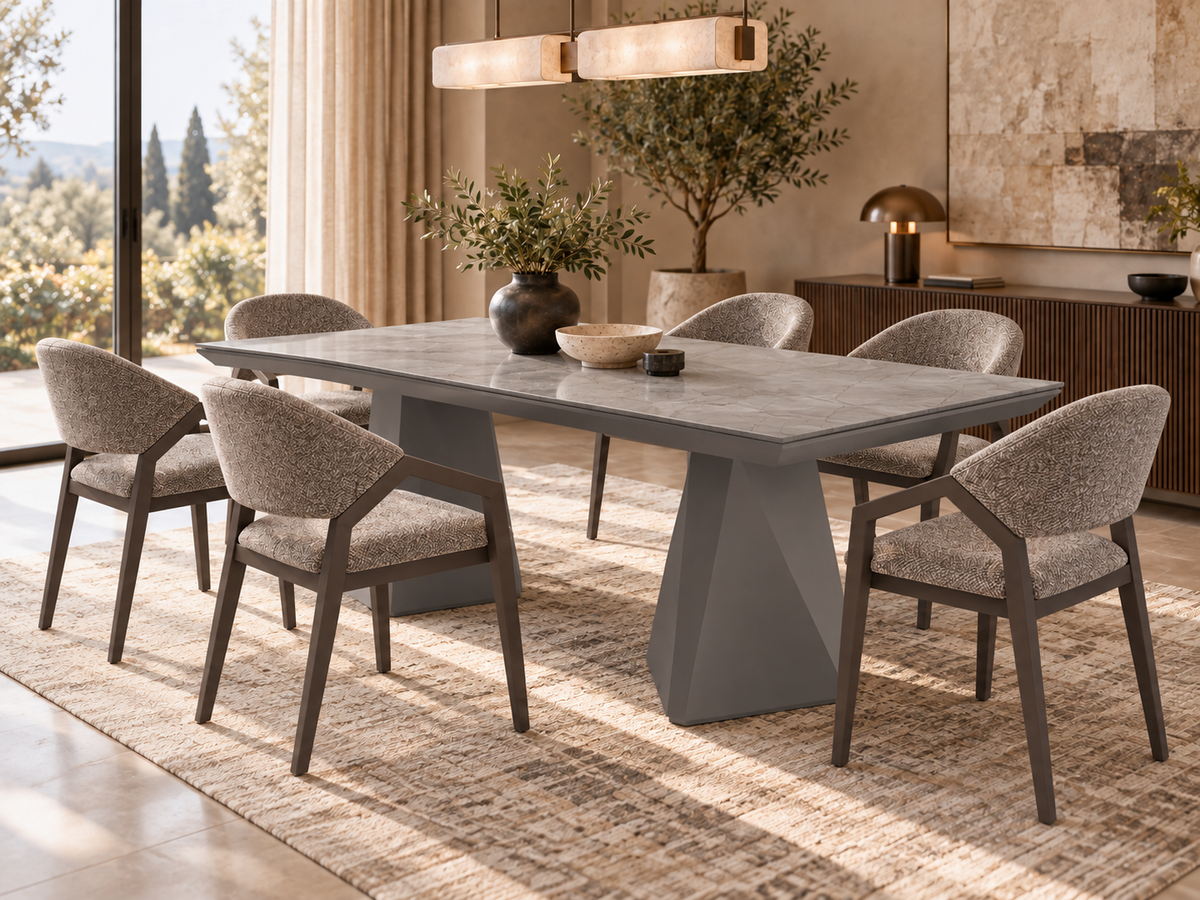 Ensemble de salle à manger Diamond – table à manger extensible + 6 chaises Diamond