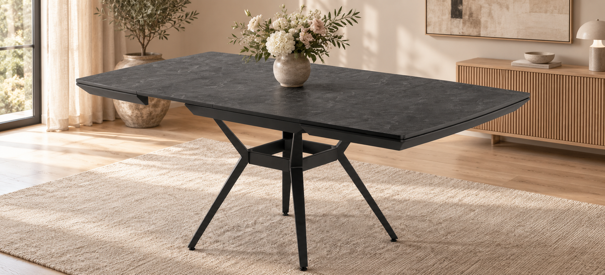 Table à manger extensible Megane 130–226 cm