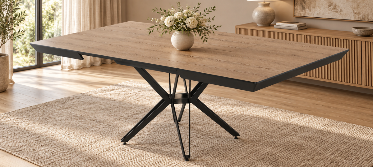 Table à manger extensible Panama 100–180 cm