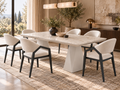 Ensemble de salle à manger Diamond – table à manger extensible + 6 chaises Diamond