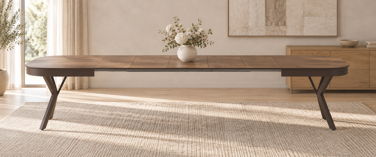 Table à manger extensible Parma 140–340 cm