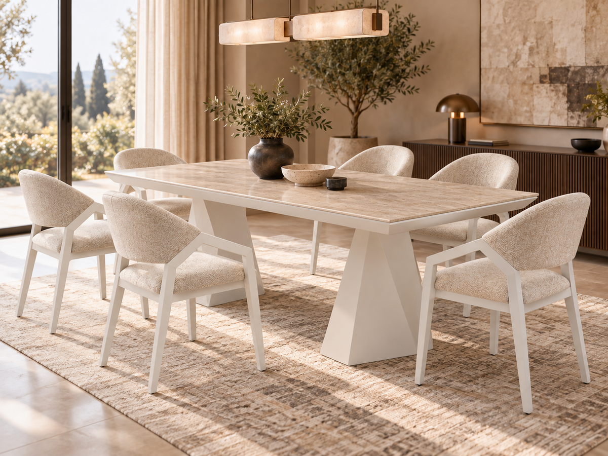Ensemble de salle à manger Diamond – table à manger extensible + 6 chaises Diamond