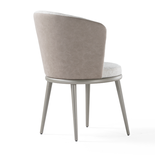Chaise de salle à manger rembourrée Lipa avec dossier enveloppant