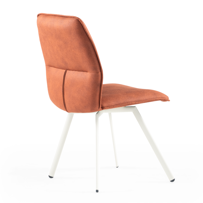 Chaise de salle à manger rembourrée Loft avec dossier en trois parties
